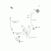 Схема вузла: Brake pedal/torque link для Kawasaki VN900 Vulcan 900 Custom