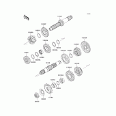 Схема вузла: Трансмісія для Kawasaki KLX450 KLX450R