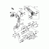Схема узла: Подвеска/задний амортизатор для Kawasaki ZX1000 Ninja ZX-10RR