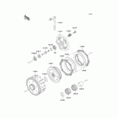 Схема вузла: Зчеплення для Kawasaki KX85 KX85-II