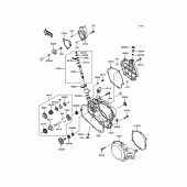 Схема вузла: Engine Cover(s) для Kawasaki KX100