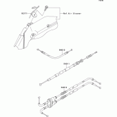 Схема вузла: Троси для Kawasaki ZX636 Ninja ZX-6R