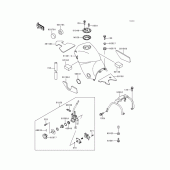 Схема узла: Топливный бак(1/2) для Kawasaki KLE500