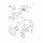 Схема узла: Задний тормоз для Kawasaki ZG1400 Concours 14 ABS