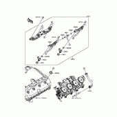 Схема вузла: Top Feed Injecter для Kawasaki ZX600 Ninja ZX-6R