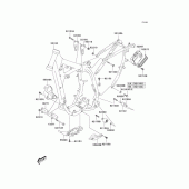 Схема узла: Рама для Kawasaki KLX400 KLX400R