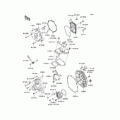 Схема узла: Крышка двигателя для Kawasaki ZX1400 Ninja ZX-14