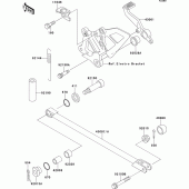 Схема вузла: Лапка гальма для Kawasaki ZX750 ZXR750