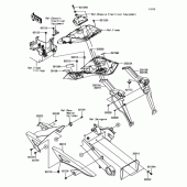 Схема вузла: Заднє крило для Kawasaki ZX1000 Ninja 1000 ABS