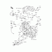Схема узла: Масляный фильтр для Kawasaki VN900 Vulcan 900 Custom