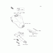 Схема вузла: Інформаційні наклейки для Kawasaki KLZ1000 Versys 1000