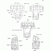 Схема вузла: Болти картера двигуна для Kawasaki ZR750 ZR-7