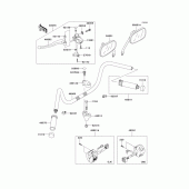Схема вузла: Кермо & Пульт управління рульовим для Kawasaki VN800 Vulcan 800 Classic