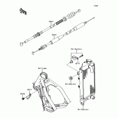 Схема вузла: Кабелі для Kawasaki KX85 KX85
