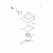 Схема вузла: Циліндр & Поршень для Kawasaki KLX250 KLX250R
