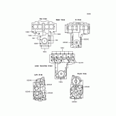 Схема вузла: Болти картера двигуна для Kawasaki ZR750 Zephyr