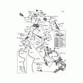 Схема вузла: Паливний бак для Kawasaki EN650 Vulcan S ABS