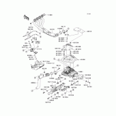 Схема узла: Выхлопная система (s) для Kawasaki ZX600 Ninja ZX-6RR