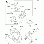 Схема узла: Задний тормоз для Kawasaki ZX1000 Z1000SX