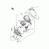 Схема вузла: Meter(s) для Kawasaki VN900 Vulcan 900 Custom