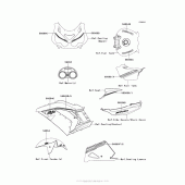 Схема вузла: Decals (Black)(Fdfa) для Kawasaki ZX1400 Ninja ZX-14R ABS