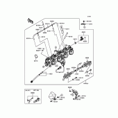 Схема вузла: Throttle для Kawasaki ZR800 Z800