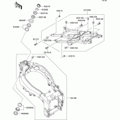 Схема узла: Рама для Kawasaki ZX600 Ninja ZX-6R