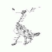 Схема вузла: Рама для Kawasaki BR250 Z250SL ABS