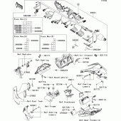 Схема вузла: Chassis electrical equipment(kdf) для Kawasaki ZX1000 Ninja ZX-10R ABS