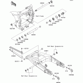 Схема узла: Задний рычаг (Маятник) для Kawasaki ZX1400 Ninja ZX-14