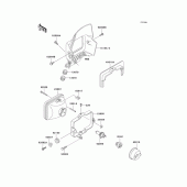 Схема узла: Headlight(s)(1/2) для Kawasaki KL250 KLR250