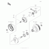 Схема узла: Коленчатый вал для Kawasaki KLX110 KLX110