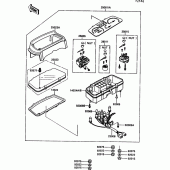 Схема узла: Meter для Kawasaki EX500 GPZ500S