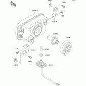 Схема вузла: Headlight(s) для Kawasaki EX250 ZZR250