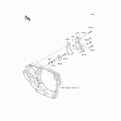 Схема узла: Водяной насос для Kawasaki KX450 KX450F