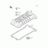 Схема вузла: Клапанна кришка Kawasaki ZR250 Balius-II