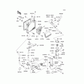 Схема вузла: Радіатор (1/2) для Kawasaki ZG1000 Concours