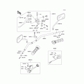 Схема узла: Руль & Пульт управления рулевой для Kawasaki ZR750 ZR-7