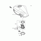Схема узла: Топливный насос для Kawasaki BX250 NINJA 250SL
