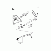 Схема узла: Лапка КПП для Kawasaki KLE250 Versys-X 250 ABS