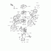 Схема вузла: Meter(s) для Kawasaki VN750 Vulcan 750