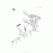 Схема вузла: Педаль гальма/torque Link для Kawasaki ZR900 Z900