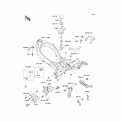 Схема узла: Батарейный отсек для Kawasaki ZX600 Ninja ZX-6R