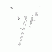 Схема вузла: Підставка для Kawasaki ZR400 ZRX