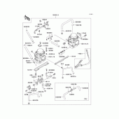 Схема вузла: Carburetor(1/2) для Kawasaki EX250 Ninja 250