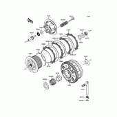 Схема вузла: Зчеплення для Kawasaki ZR1000 Z1000 ABS