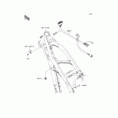 Схема вузла: Електроустаткування для Kawasaki KX250/ KX252 KX250F