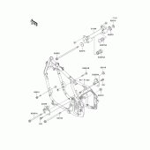Схема вузла: Кріплення двигуна для Kawasaki VN800 Vulcan 800