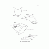 Схема вузла: Decals(red) для Kawasaki ZX1000 Ninja ZX-10R