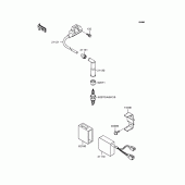 Схема вузла: Котушка запалювання для Kawasaki KLX300R